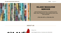 Desktop Screenshot of islandmagazineservice.com